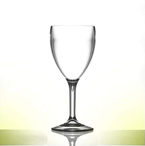 Polycarbonate Large Wine Glass 11oz | Reuse 1000's times | Virtually unbreakable - Tough Polycarbonate | Set of 12 | Professional Catering Quality
