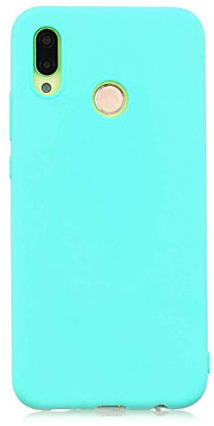 cuzz - Carcasa para Huawei P20 Lite (1 Pieza Protectora de Pantalla de Cristal Templado) Color sólido Premium Flexible Flexible de Silicona TPU Funda Delgada Ultra Ligera Antideslizante antigolpes
