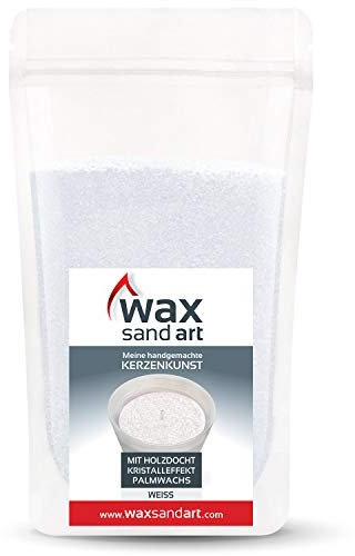 Kerzenwelt Kerzensand 500 Gramm MIT Duft (inkl. 6 Dochte mit 17 cm) … (Kokos)