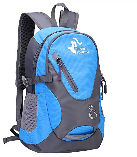 free knight Kleiner Tagesrucksack 20L Radfahren Wanderrucksack Wasserdichter Reiserucksack Leichtgewicht (Blau)