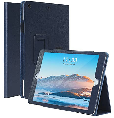 FANSONG Case for iPad 9th 8th 7th Generation 10.2,iPad 10.2 inch Cover Magnetic Closure PU Leather Pencil Holder Smart Cover Flip Stand Shockproof iPad 9th 2021 8th 2020 7th 2019 (Navy)
