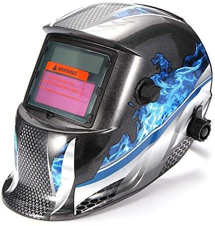 Automatik Schweißhelm, Nullnet Vollautomatik Schweißhelme Automatische Abdunkelung Solar Schweißmaske Großes sichtfeld für die Anwendungen für Schweißarbeiten im Baugewerbe