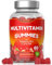Multivitamin Gummies for Women and Men | 60 Count | Multi Vitamin Supplement for Adults | 14 Nutrient Complex with Vitamins A, B12, C, D, and Zinc | Strawberry Flavour | Vegan | by Horbaach