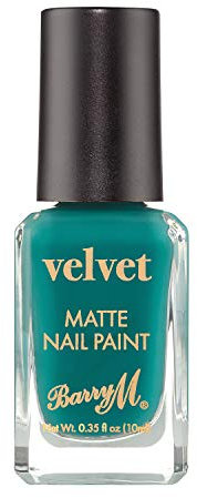 Barry M Cosmetics Matte Velvet Green Nail Paint, Beach Club, 1 Count