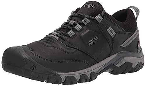 KEEN Men's Ridge Flex Waterproof Slipper, Black Magnet, 7.5 UK