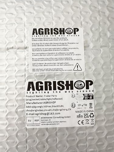 AGRISHO12V 7 Poli Presa di Corrente per Rimorchio Metallo Lega Alluminio Connettore Maschio Femmina Adattatore per RV Caravan Trattore Camion Van Bordo