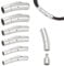 UNICRAFTALE 6 Sets 3 Sizes 3/4/6mm Hole Tube Bayonet Clasps Stainless Steel Bayonet Clasps Leather Cord End Clasps Connectors for Bracelets Necklaces Buckle Jewelry Making