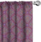 ABAKUHAUS lila Hippie Vorhänge, Gardinen, Eastern Orient Motive, Fensterbehandlungen für Wohnzimmer Schlafzimmer Dekor, 2 Stück 75 cm b x 175 cm h, lila Multicolor