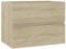 vidaXL Waschbeckenunterschrank Waschtisch Unterschrank Badmöbel Badschrank Badezimmerschrank Badezimmer Sonoma-Eiche 60x38,5x45cm Holzwerkstoff