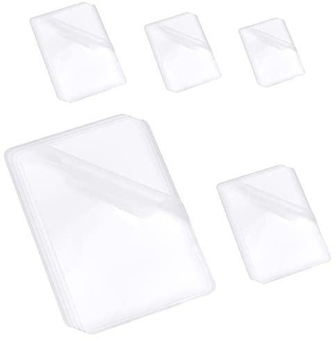 nbeads 150 Stück 5 Größen Foto Heiß Laminierfolien, Transparent Laminierbeutel Folie Fotoschutzfolien Heiße Laminatbeutel Blätter für versiegelte Foto Karte Unterlagen Visitenkarten