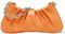 JOLLQUE Umhängetasche für Frauen, Kleine Leder Knödel Taschen Handtasche Geldbörse, Gold Kette Abend Clutch Geldbörsen (Orange)
