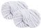 Maxee Sperrige Armstricken Wolle 500g (2*250 g), Roving Garn zum Handstricken Häkeln, Grobe Isländische Wolle, Grobstrick Weiches Wollgarn, Dicke Wolle Garn für Decke Stricken - (29 Fischbauch Weiß)
