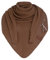 KNIT FACTORY - Dreiecksschal Coco - Damen Strickschal mit Wolle - Umschlagtuch für den Herbst und Winter - Winterschal - Dreieckstuch - Hochwertige Qualität - XXL Schal - 190 x 85 cm - Tobacco
