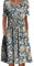Achinel Women's Floral Print Midi Dresses Ladies Crew Neck Short Sleeve T Shirt Dress Summer Sundress Casual Boho Bohemian Dress No. 4 Color 3XL