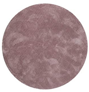 Wecon Home Kuschelig weicher Esprit Hochflor Teppich, bestens geeignet fürs Wohnzimmer, Schlafzimmer und Kinderzimmer RELAXX (120 cm rund, Flieder)