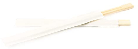 wisefood Bambus Essstäbchen einzeln, 100 Stück einzeln verpackte Chopsticks 23cm, Biologisch abbaubares asiatisches Einwegbesteck, Holz Stäbchen