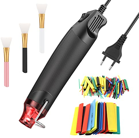 Pistola Ad Aria Calda 300W EU 220V Mini Pistola Termica con Tubo Termoretraibile Spazzola per Saldatura Goffratura Sverniciatura Imballaggio