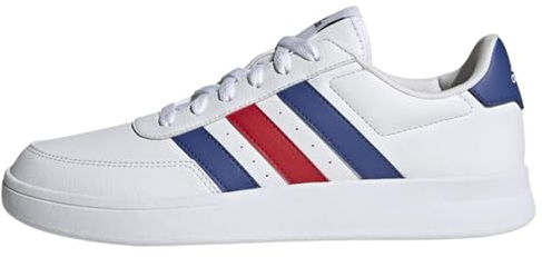 adidas Herren Breaknet 2.0 Shoes Schuhe, White/Lucid Blue/Better Scarlet, 47 1/3 EU