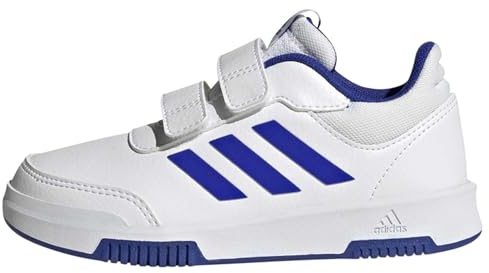 adidas Tensaur Hook And Loop Shoes, Sneaker Unisex - Bambini e ragazzi, White Lucid Blue Core Black, 38 EU