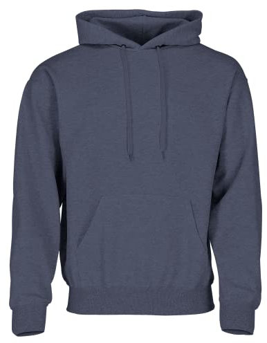 Fruit of the Loom Classic Kapuzen-Sweat + GRATIS MyShirt Stoffbeutel, Farbe:Vintage Navy meliert + GRATIS MyShirt Stoffbeutel, Größe:M