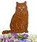 Terma Stahldesign Katzen Gartenstecker Rostifugur Made in Germany (Britisch Kurzhaar)