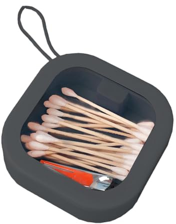 Haargummi Organizer Box, Haargummi Aufbewahrung Reise-Qtip-Halter, Aufbewahrungsbox Für Wattepads, Tupfer, Zahnseide, Haarnadeln, Schmuck, Haargummi-Accessoires, Ringe, Ohrringe, Halskette