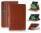 Yiernuo Funda Compatible con Tableta Samsung Galaxy Tab S9 S8 S7 de 11 Pulgadas Tab S9 FE de 10,9 Pulgadas, Funda Protectora con Soporte Giratorio de 360°,Marrón
