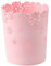 Hbbgdiy Poubelle Rose, Poubelle de Chambre à Coucher, en Plastique CANDUCE FLORON FLORNE PANKEUR PANKEUR Rond Coupe COURBAGE ARBAGE Coupe
