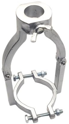 Milageto Staffa Di Fissaggio per Trapano a Foro Quadrato, Accessorio per Trapano, Trapano per Posizionamento per Diametro Del Morsetto Compreso Tra 38 Mm/Da 1,5 a 2,2 Pollici, Grigio
