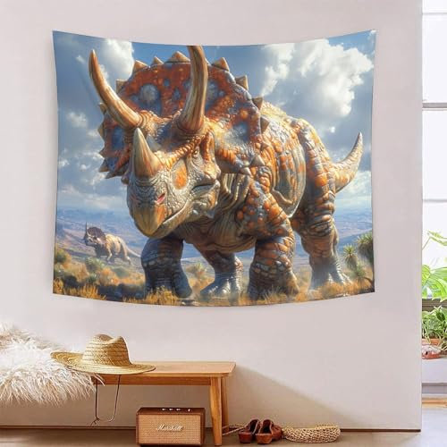 DCABEIOOE Dinosaurier Wandteppich Plakat Tapisserie Wandtuch 130cmx150cm