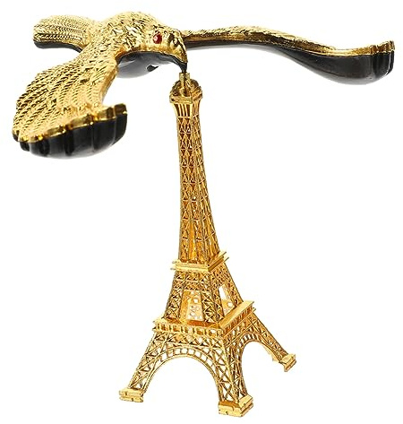 VICASKY Balance Adler Kunst Handwerk Zinklegierung Tischornament Für Büro Und Zuhause Dekorative Balance Vogel Statue Elegantes Design Für Schreibtisch Und Wohnzimmer Stabil Und