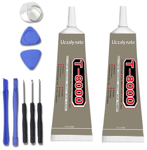 Colla Schermo Cellulare, Colla per Ceramica, Colla per Display Smartphone, Colla Smartphone,Colla Smartphone per Touch Screen,Super Colla per Smartphone,per Riparazione Schermo,2PC