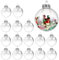 XIKTTK Plastik Weihnachtskugeln Durchsichtig, Durchsichtige Weihnachtskugeln Zum Bemalen, Befüllbare Christbaumkugeln Durchsichtig, Klar Weihnachtskugeln Befüllbar, 6 cm (16)