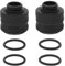 Create idea 2Set G1/4'' PC Computer Hard Tubing Anti-Off Fitting Wasserkühlung Kompression Fitting Passt PETG/PMMA Rohr mit Innen Durchmesser Von 14mm Schwarz