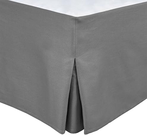 Tour DE LIT Cache SOMMIER 140 X 190 CM + 30 CM Gris Anthracite