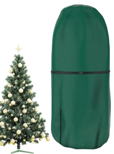 Upright Christmas Tree Storage Bag, 3-9 Feet Christmas Tree Transport Cover Adjustable Waterproof Dust Proof Christmas Tree Storage Cover Oxford Cloth Christmas Tree Storage Cover