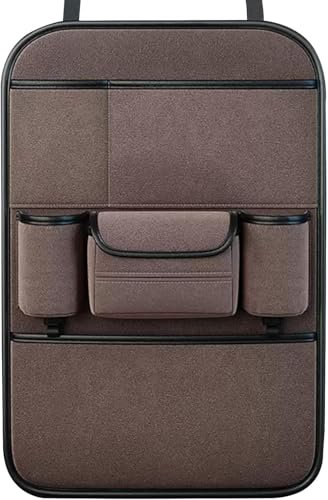 Autositz Organizer für Subaru Outback 2021-2023, Autositz Organizer Rücksitz Organizer mit Aufbewahrungstasche mit großer Kapazität Taschen,Brown/D