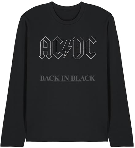 AC/DC ACDC Back in Black Mens Long Sleeve T Shirt