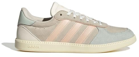 adidas Women's Breaknet Sleek Schuh Wonder White/Powder Coral/Linen Green 38
