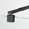 Boromal Haltestange Duschwand Haltestange für Duschwände Stabilisierungsstange Dusche Schwarz Haltestange Stabilisator für Glasdicke 8-10 mm Duschwand Duschabtrennung Edelstahl 73-120cm, Schwarz