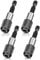 Mellbree Magnetic Bit Holder, 4 Pieces Quick Change Bit Holder 1/4 Inch (60 mm) - Magnetic Bit Holder Suitable for Drills and Screwdrivers, Compatible with Makita Meta Thread Screws
