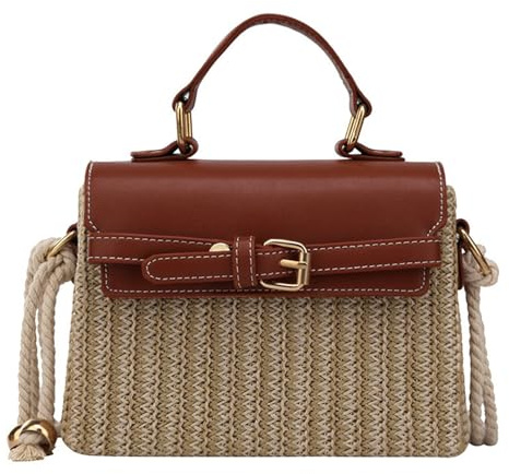 Stroh-Umhängetasche für Damen und Mädchen, Sommermode, Stroh, Hobos, Umhängetasche, Strand, gewebter Korb, Handtaschen für Urlaub, Reisen