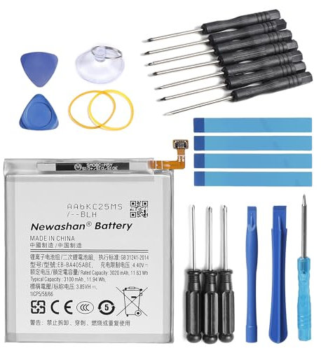 NEWASHAN Batterie EB-BA405ABE Compatible avec Samsung Galaxy A40 2019 SM-A405F A405FN A405FM A405S Téléphone Portable Smartphone Li-ION Accu Pile 3,85V 3100mAh avec Kit Outils
