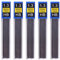 Lot de 5 recharges de mines de crayon automatique HB 0,3 mm, 0,5 mm, 0,7 mm, 0,9 mm, recharges remplaçables pour porte-mines (1,3 mm)