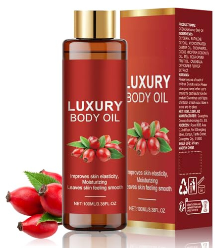 Magic Luxury Straffendes Körperöl mit Hyaluronsäure & Vitamin E – 100ml Leichtes Glow-Elixier für Glatte, Straffe Haut, Alle Hauttypen