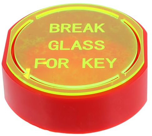 SEWACC Emergency Key Box Wall Mounted Door Key Lock Box for Doors and Windows Break Glass Emergency for Fire Safety Secure Storage for Keys Cards and Important Items in Home Office Hotel
