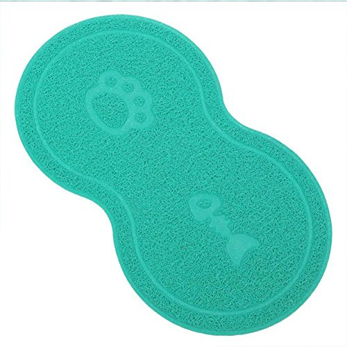 DADA tapis d'alimentation chien, tapis de bol de chat bleu