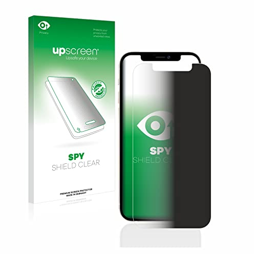 upscreen Anti-Spy Blickschutzfolie für Apple iPhone 12/12 Pro Made in Germany, Privacy Screen Displayschutz-Folie [Sichtschutz, Blaulichtfilter]