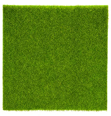 Tappeto per Erba Artificiale, Tappeto Erboso Sintetico per Patio con Prato e Prato Sintetico Tappeto per Erba Finta per Giardino Interno All'Aperto(300x300mm)
