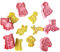 GS 6 Pack Hunde Ausstechformen, 3d Cookies Cutter, Handpresse Keksstempel, Keksausstecher Osterausstecher Plätzchenform, Weihnachten Kunststoff Ausstecher Set